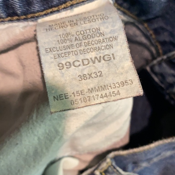 Wrangler Boot cut Relaxed Distressed Jeans 38X32 - Picture 7 of 7